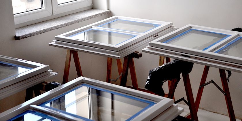 Nya energieffektiva fönster installation